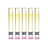 Flat Tip Handmade Glass One Hitter 3.5" (5 Pack) - Discreet Smoker